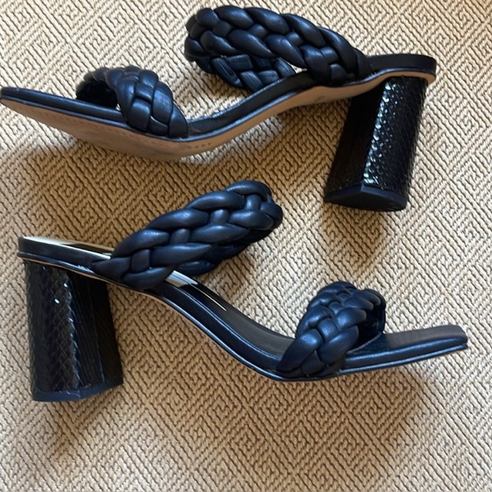 Dolce Vita Black Braided Heels